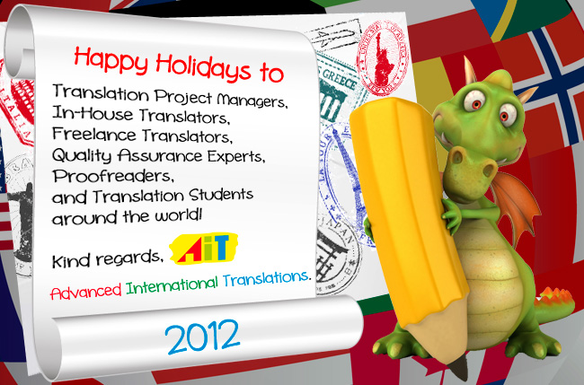 Happy New Year Greetings from the Makers of the Translation Management Systems Happy New Year Greetings from the Makers of the Translation Management Systems